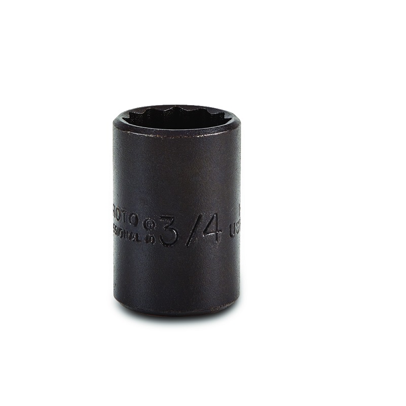 Socket 1" 1/2" Drive 12 Point Black Oxide